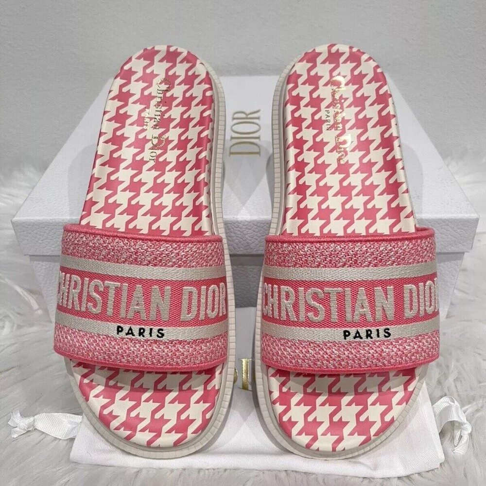 Christian Dior DWAY Logo Dcross Dioract Dclub Evolution Sandal Slide 39.5/40